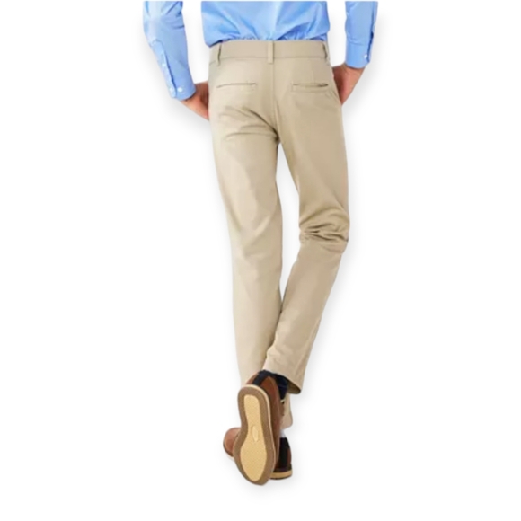 🆕✨Chaps Boys Approved Schoolwear Flat Front Stretch Adjustable Waist Khaki 18Rg - Picture 4 of 9